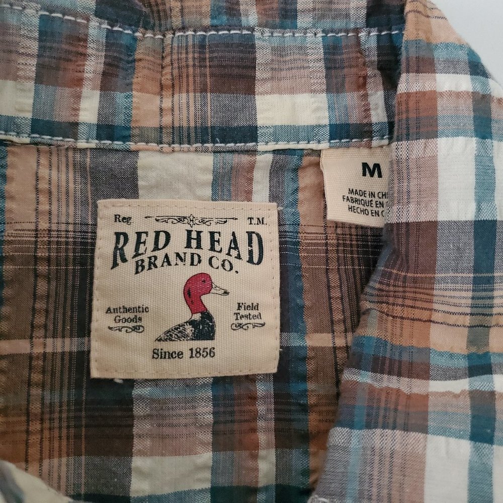 RedHead Short Sleeve Button Down Size M - Picture 2 of 5